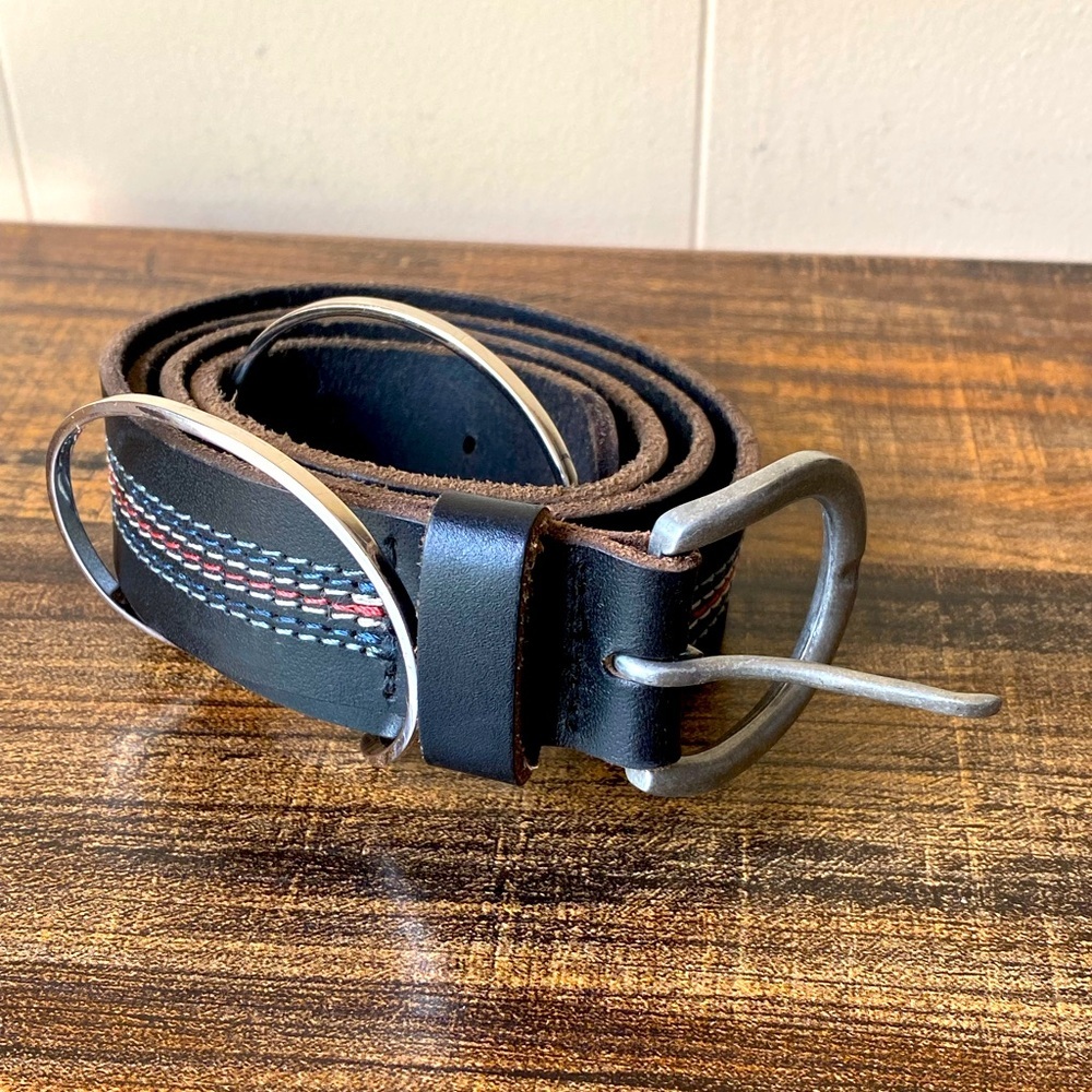 Vintage Leather Belt, 32”